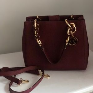 Michael Kors maroon purse